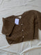 LINA BOLERO mini cardigan / organic cotton / carob / samples