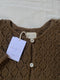 LINA BOLERO mini cardigan / organic cotton / carob / samples