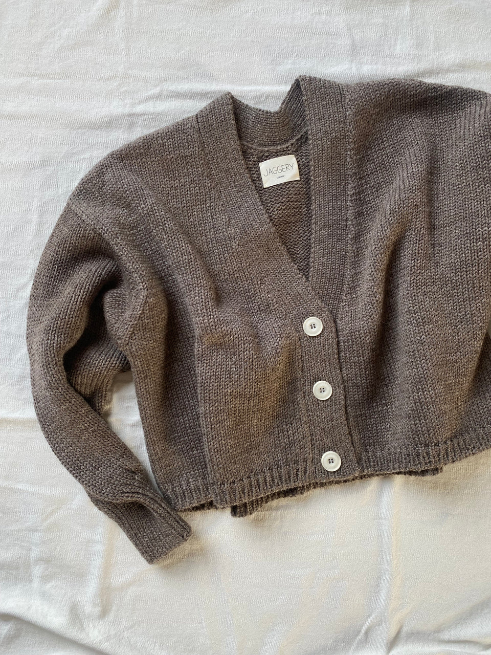MINI ROSALIA cardigan / highland wool / walnut / samples