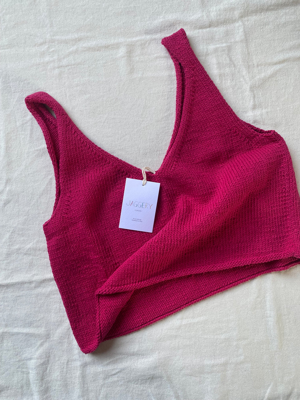 SOLITO vest / organic cotton / frambuesa / samples