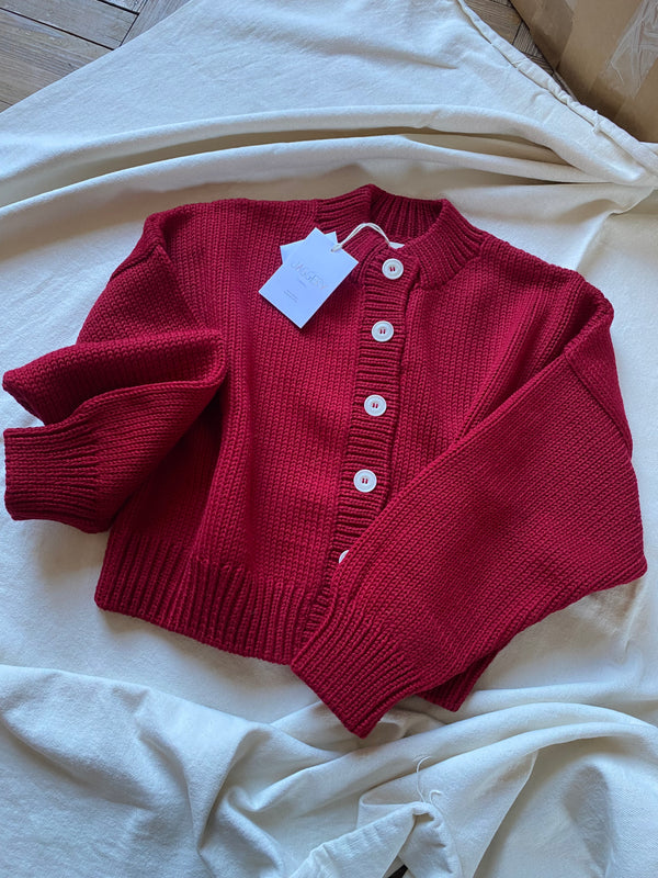 CARMEN cardigan / merino wool / cereza / samples