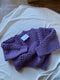 MINI EWA chunky jumper / highland wool / jacaranda / samples