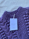 MINI EWA chunky jumper / highland wool / jacaranda / samples