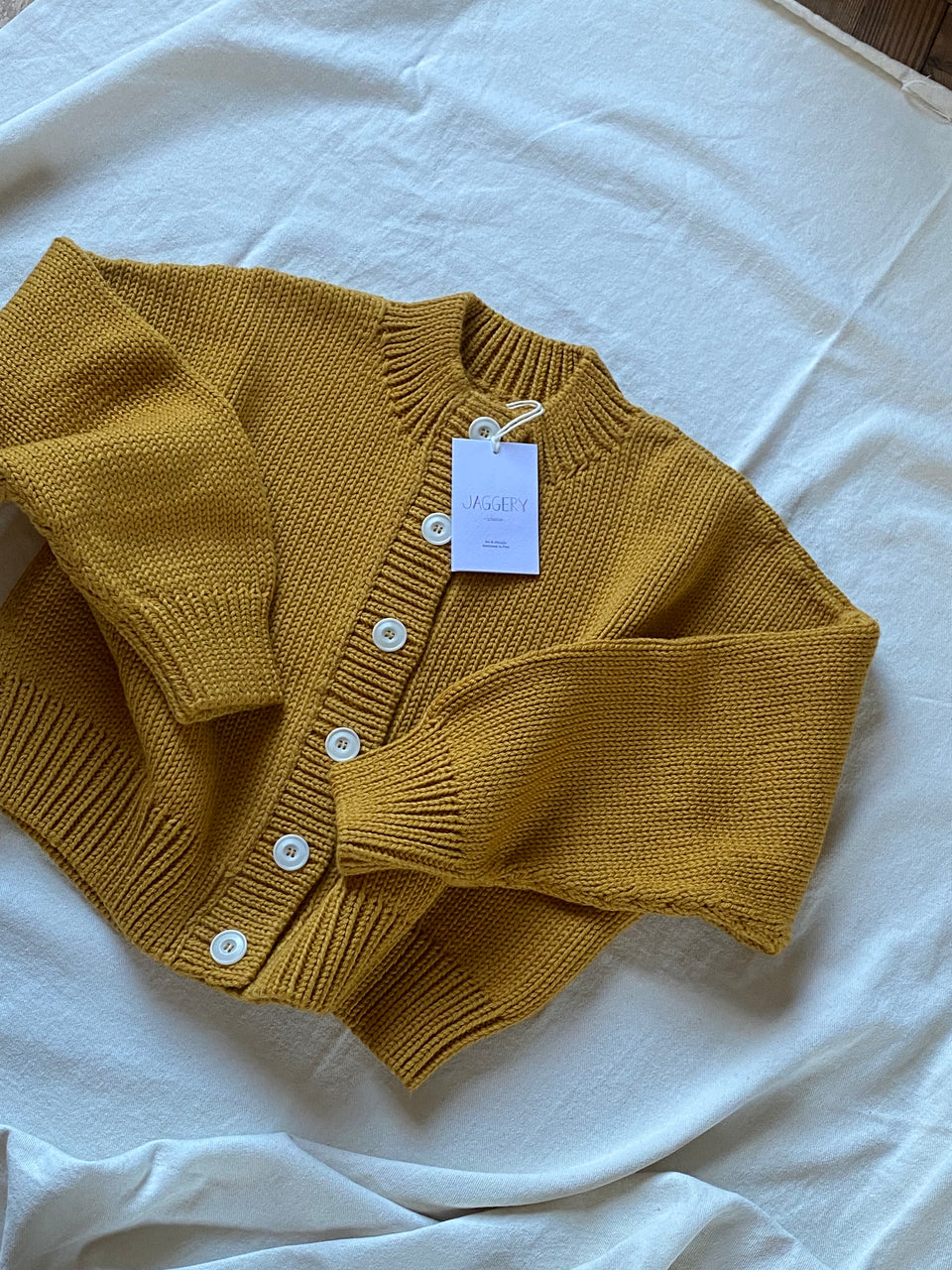 CARMEN cardigan / merino wool / girasol / samples