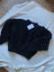 MINI EWA chunky jumper / highland wool / black / samples