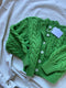 MILAGRO cardigan / highland wool / lemongrass / samples