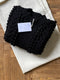 MINI EWA chunky jumper / highland wool / black / samples