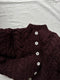MILAGRO cardigan / highland wool / dark cherry plum