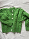 MILAGRO cardigan / highland wool / lemongrass