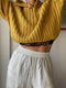 LENNY rib jumper / organic tanguis cotton / golden honey