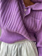 LENNY rib jumper / organic tanguis cotton / summer lilac