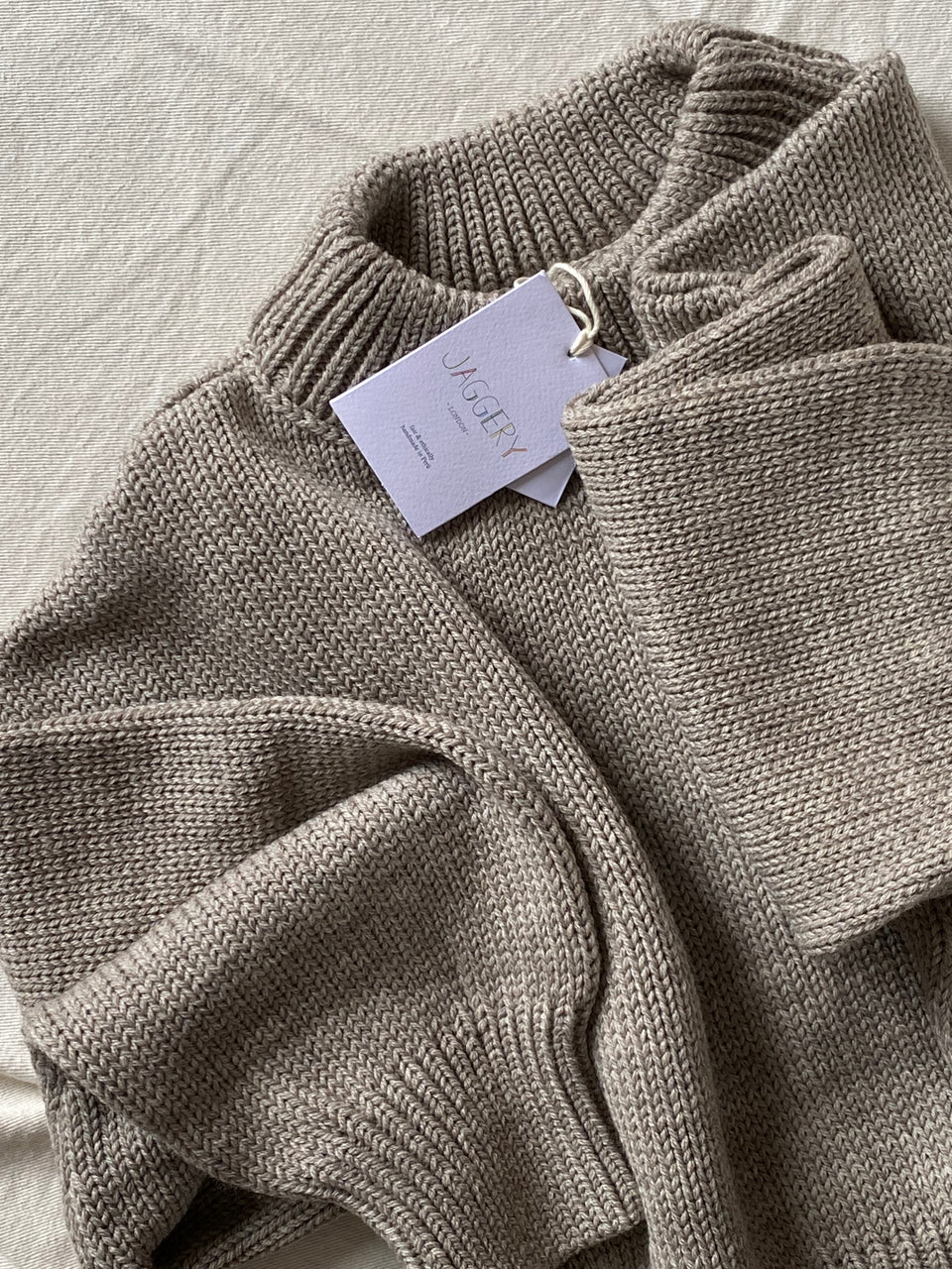 ROSINA mini jumper / highland wool / rock salt / samples