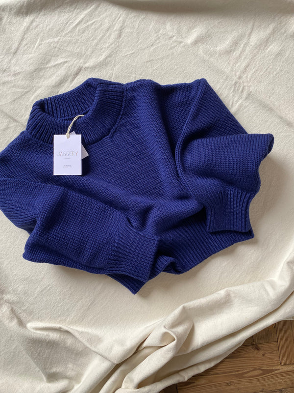 ROSINA mini jumper / highland wool / indigo / samples