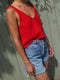 SOLITO vest / organic cotton / mojo rojo