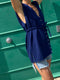 CHALECO waistcoat / organic cotton / midnight