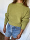 DELIA jumper / organic cotton / pistachio