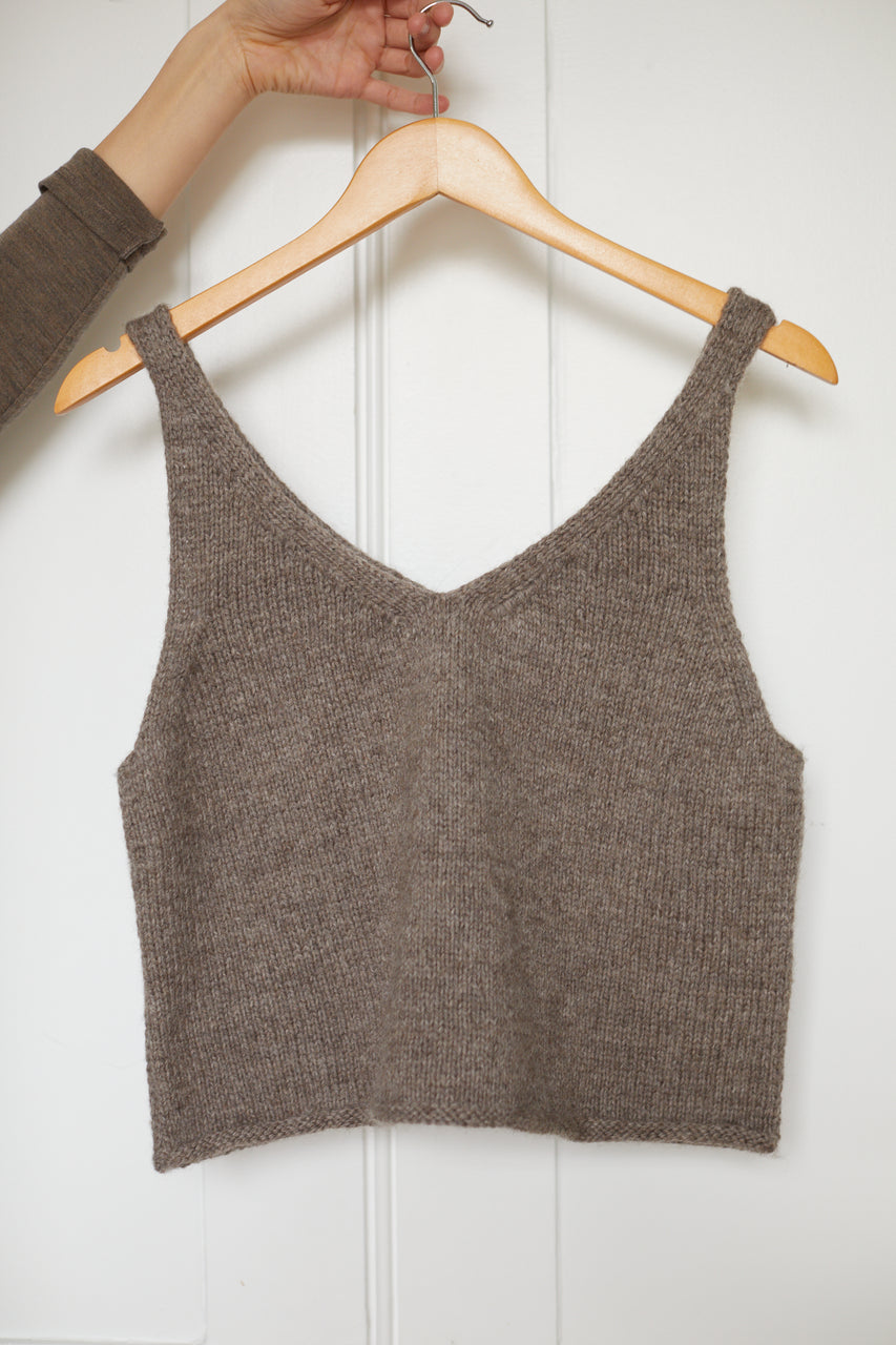 SOLITO vest / highland wool / walnut