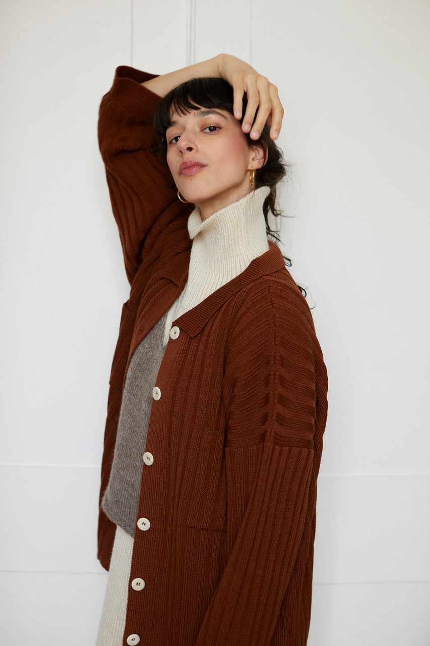 NENNA shirt / highland wool / sandalwood