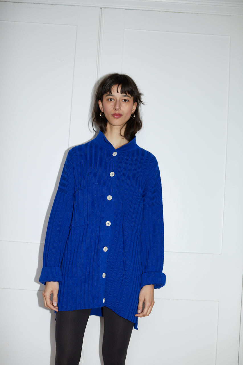 NENNA shirt / highland wool / sapphire