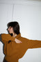 LENNY rib jumper / highland wool / dulce de leche