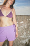 RIO RIBBED shorts / organic cotton / summer lilac