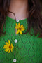 LINA BOLERO mini cardigan / organic cotton / cilantro