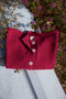 CARMEN cardigan / organic cotton / frambuesa