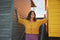 CALI mini cardigan / organic cotton / golden honey