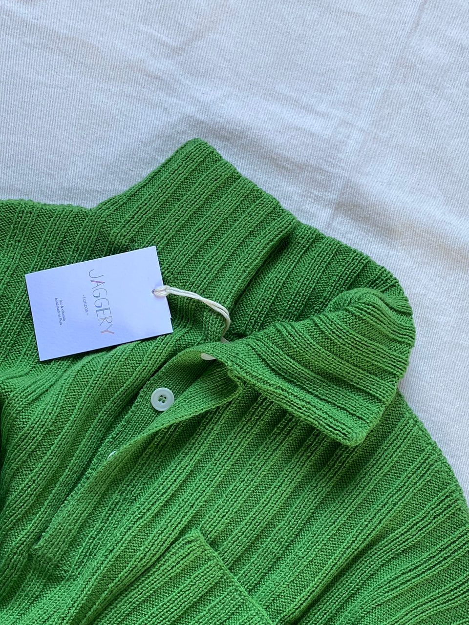 LENNY rib jumper / highland wool / lemongrass / sample / 2 sizes available