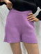 RIO RIBBED shorts / organic cotton / summer lilac