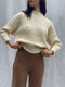 RIO ribbed jumper / organic cotton / milk