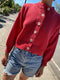 CARMEN cardigan / organic cotton / sweet paprika