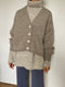 ROSALIA cardigan / highland wool / rock salt