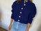 CARMEN cardigan / organic cotton / midnight