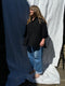 SANTIAGO big shirt / indian linen / black