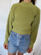 DELIA jumper / organic cotton / pistachio