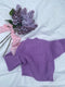 DELIA kids jumper / organic cotton / summer lilac