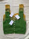 LINA vest cardigan / organic cotton / cilantro