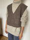 TIO vest / highland wool / smoked amber