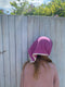 EULALIA fine knit scarf / organic cotton / dragonfruit