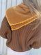 EULALIA fine knit scarf / organic cotton / caramelito
