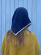 EULALIA fine knit scarf / organic cotton / midnight swim