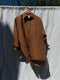 SANTIAGO big shirt / indian linen / cinnamon