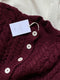 MILAGRO cardigan / highland wool / amarena