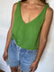 SOLITO vest / organic cotton / cilantro