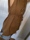 CHALECO waistcoat / organic cotton / carob