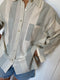 SANTIAGO big shirt / organic indian cotton / july skies