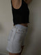CANDELA lace vest / organic cotton / black