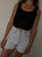 CANDELA lace vest / organic cotton / black