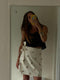 NILA mini wrap skirt / indian cotton / little planets